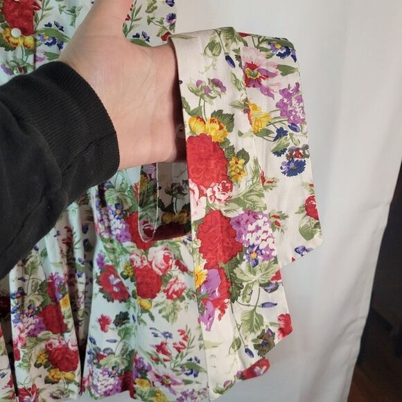 English Rose Miss Selfridge Floral Retro Sweetheart Tea Dress - Picture 4 of 16